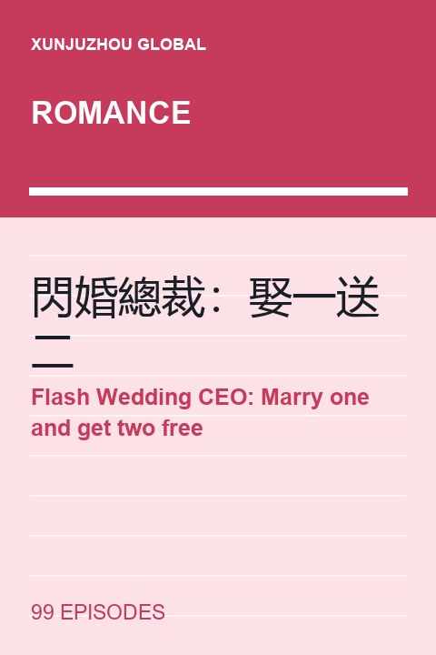 Flash Wedding CEO: Marry one and get two free short drama cover